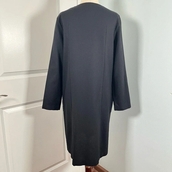 Tricot Comme des Garçons black 100% wool A line dress - Picture 12 of 14